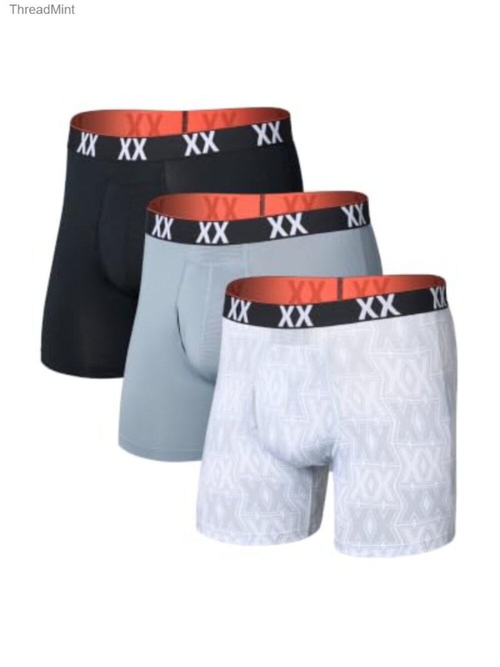 Men's 3-Pack Mesh Boxer Briefs Performance Athletic Underwear